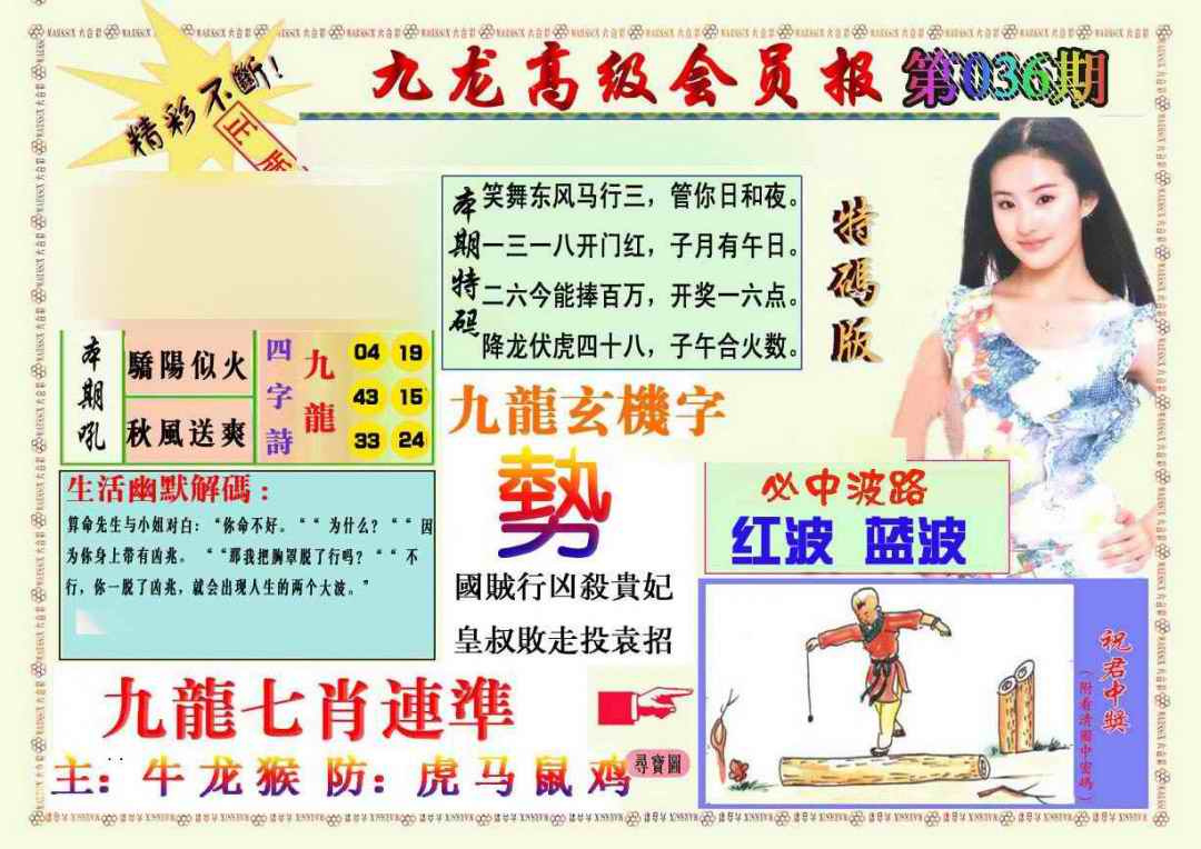 036期九龙高级会员报[图]